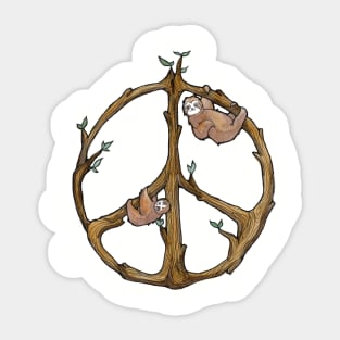 Peace Sloths Sticker